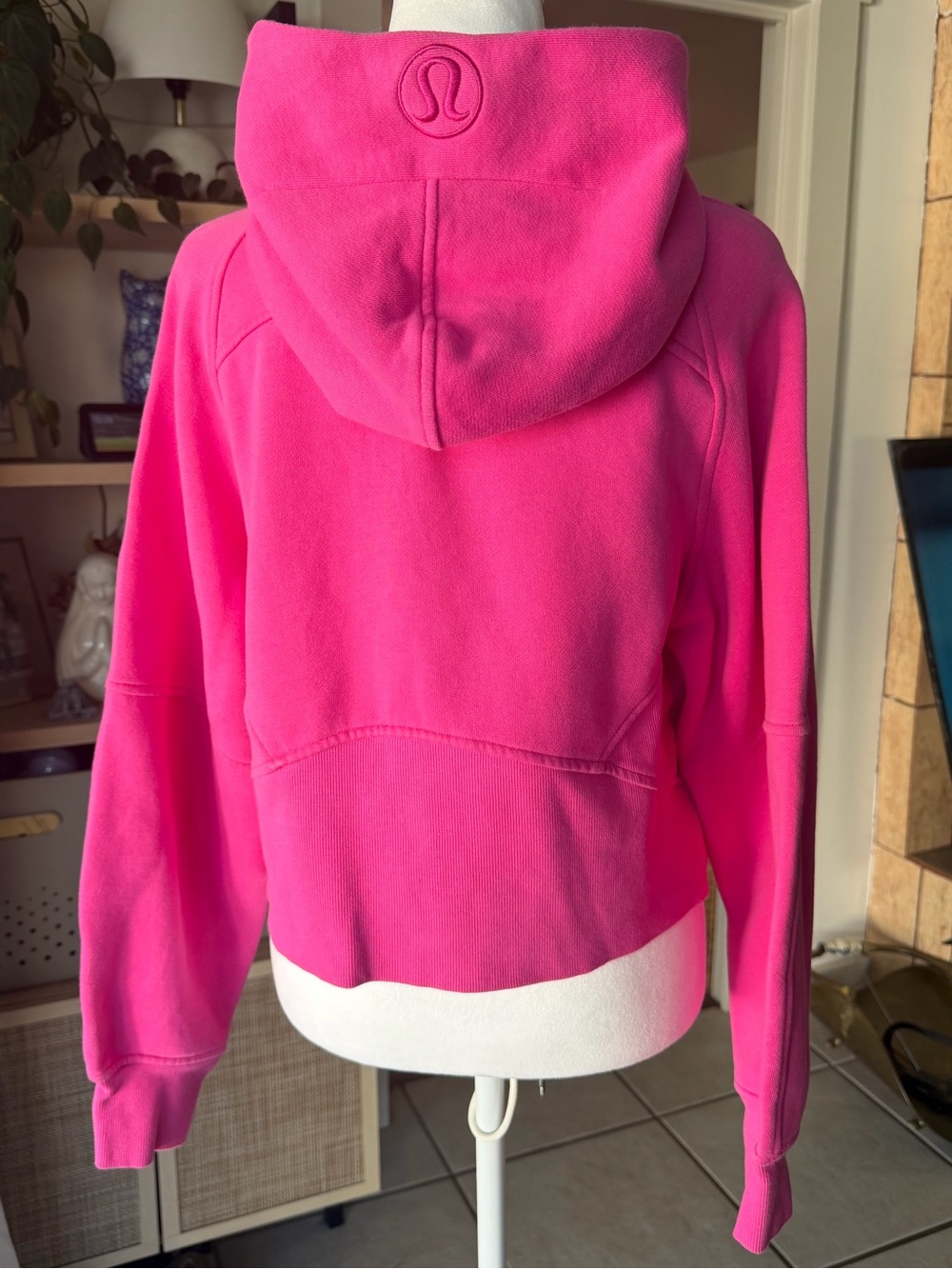 Lululemon Scuba Full Zip Hoodie XS/S Hot Pink Fleece Thumbholes